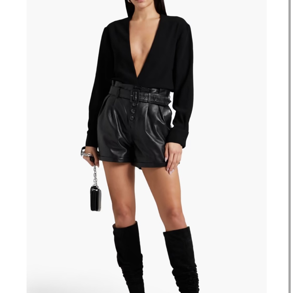 IRO - pleated crêpe top - size 4 - NWT